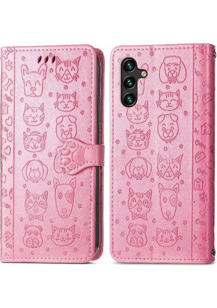Samsung Galaxy A13 5g Karikatür Hayvanlar Için Kılıf Kapak Çevirin Kısa Kayış Vaka (Yurt Dışından)