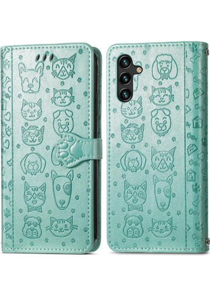 Samsung Galaxy A13 5g Karikatür Hayvanlar Için Kılıf Kapak Çevirin Kısa Kayış Vaka (Yurt Dışından)