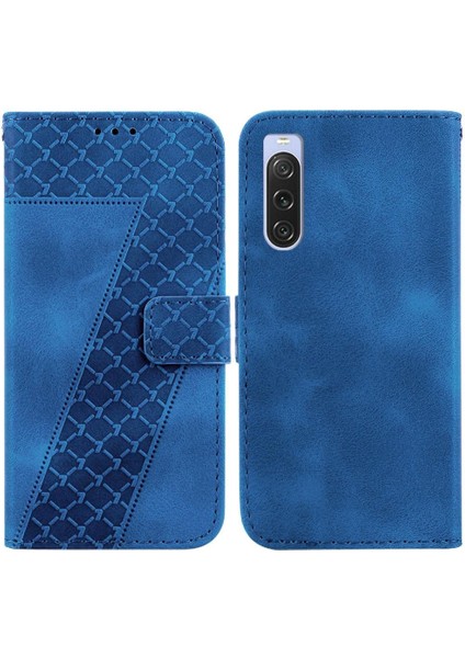 Sony Xperia 10 V Flip Folio Kapak Için Telefon Kılıfı Cüzdan Kart Yuvası Fonksiyonu (Yurt Dışından)