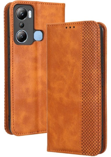 Infinix Sıcak 20I Pu Deri Manyetik Kapatma Cüzdan Için Kılıf (Yurt Dışından)