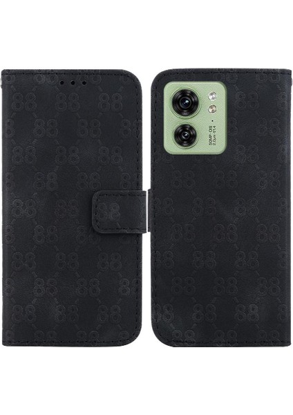 Motorola Kenar 40 Kickstand Pu Deri Cüzdan Kapak Kartı 8 Için Telefon Kılıfı (Yurt Dışından)