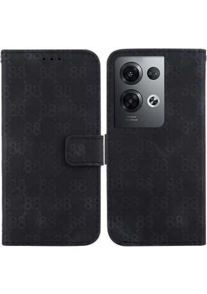 Oppo Phone 8 Pro 5g Için Telefon Kılıfı Pu Deri Kart Tutucu Cüzdan Kapak 8 (Yurt Dışından)