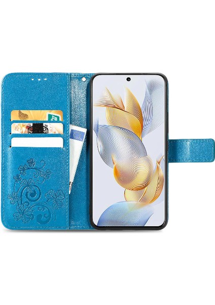 Huawei Onur Için Kılıf 90 5g Kısa Kayış Zarif Iş Dört Yaprak Kılıf (Yurt Dışından)