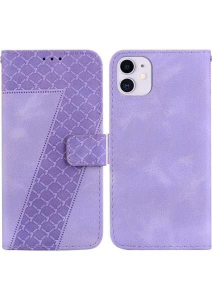 Iphone 11 Için Telefon Kılıfı Cüzdan Flip Folio Kapak Kart Yuvası Fonksiyonu Pu (Yurt Dışından)