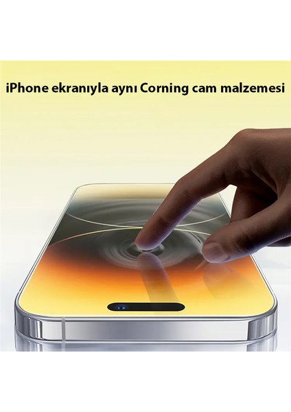 Ason Plus Baseus Corning iPhone 15 Pro Full Koruma Eye-Protection Tempered Cam Ekran Koruyucu