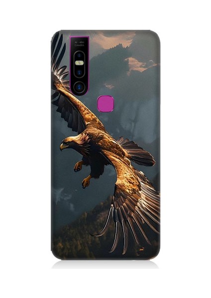Infinix 5s Pro Uyumlu Uçan Kara Kartal Desenli Silikon Kılıf