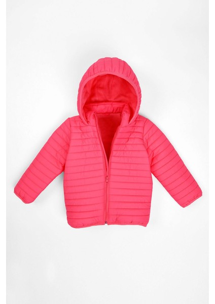 Kapüşonlu Uzun Kol Fuşya Renk Mont fiyatları