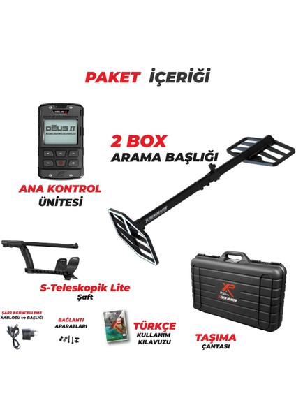 Xtrem Hunter Dedektör + Deus2 Ana Kontrol Ünitesi