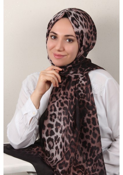 Soft Touch Şal 2774-3 Siyah-Kahverengi