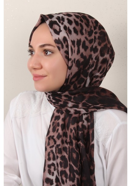 Soft Touch Şal 2774-3 Siyah-Kahverengi