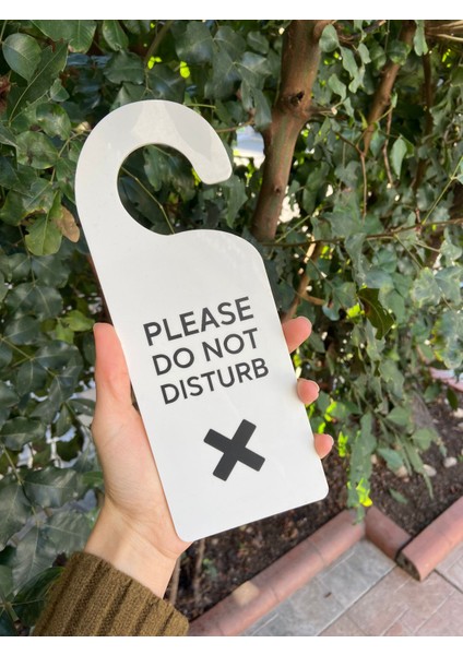Lütfen Rahatsız Etmeyiniz Kapı Kolu Askısı Do Not Disturb Uyarı Levhası