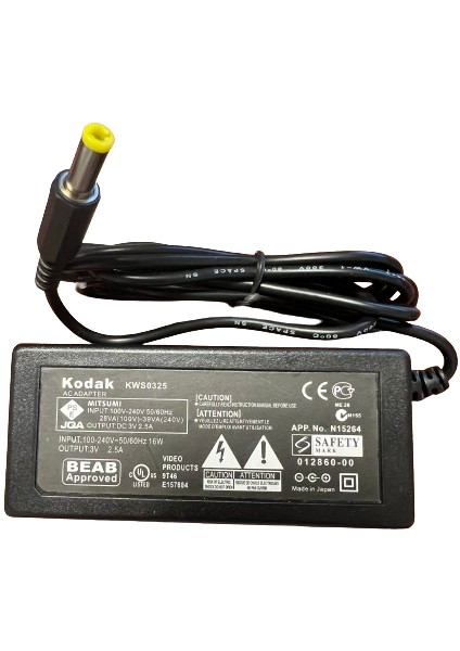 3 Volt 2.5 Amper Kodak KWS0325 Şarj Adaptörü