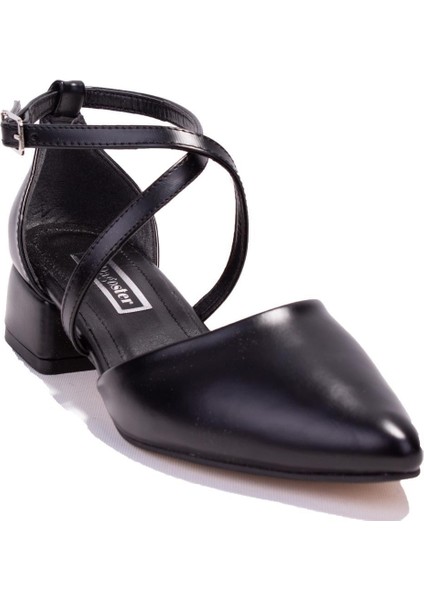 DZA07-928700 Siyah Klasik Topuklu Kadın Ayakkabı