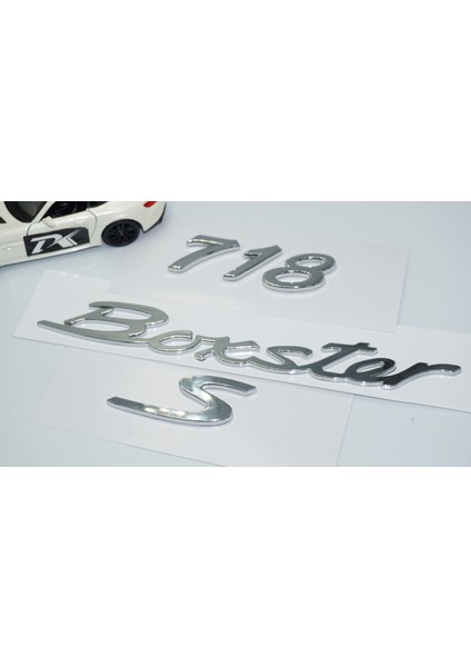 Porsche 718 Boxster S Bagaj 3m 3D Abs Yazı Logo Amblem Seti fiyatları
