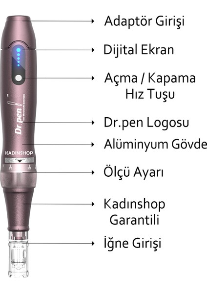 Dr.Pen Ultima A10-W Şarjlı Dermapen Cihazı (2 Yıl Türkiye Garantili) Derma Pen Kalıcı Makyaj Dermaroller