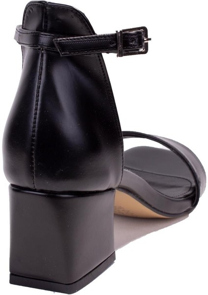 DZA07-928080 Siyah Klasik Topuklu Kadın Ayakkabı fırsatları