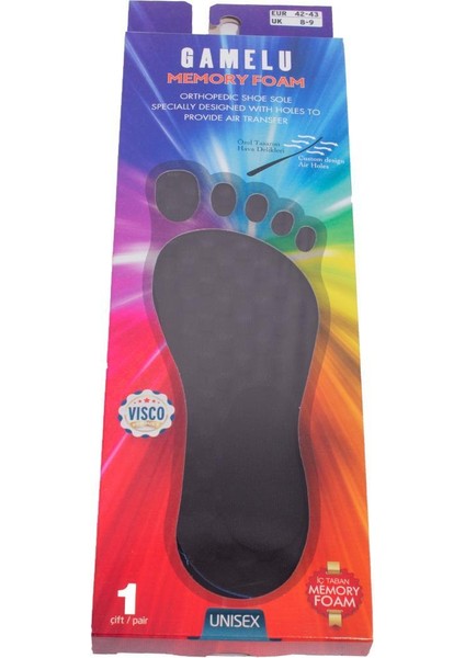 MOSTM900SYH Siyah Unisex Memory Foam Visco Spor Ayakkabı Ortopedik Iç Taban fırsatları