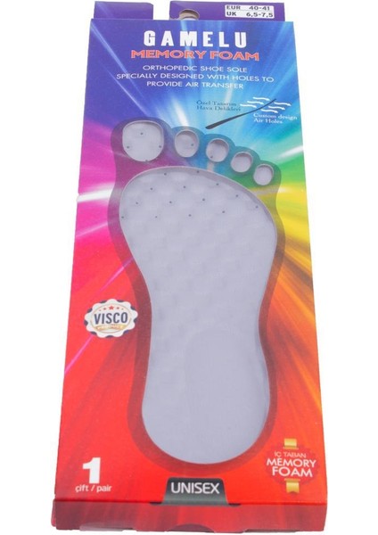 MOSTM900GR Gri Unisex Memory Foam Visco Spor Ayakkabı Ortopedik İç Taban fırsatları