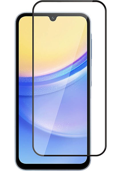 Samsung Galaxy Uyumlu A15 Zore Kenarları Kırılmaya Dayanıklı Cam Ekran Koruyucu