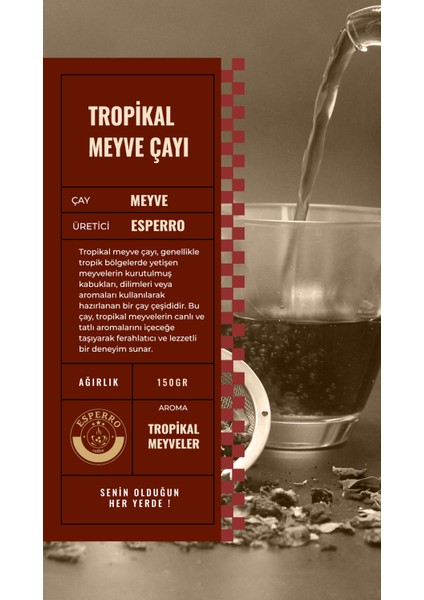 Tropikal Meyve Aromalı Çay 150 Gr modelleri