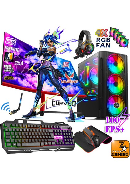 FX50 Intel Core i5 3470 16GB 1TB + 240GB SSD GT730 Freedos 23.8" Masaüstü Bilgisayar