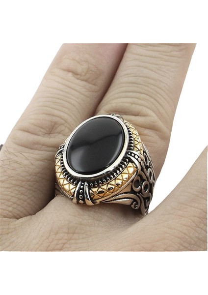 Erkek Yüzük Gümüş 925 Ayar Acur Desenli fiyatları