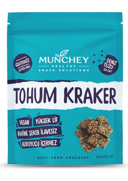 6'lı Tohum Kraker Deniz Tuzu 100 gr