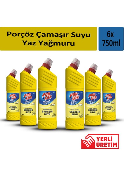 Çamaşır Suyu Yaz Yağmuru 750 ml x 6 Adet