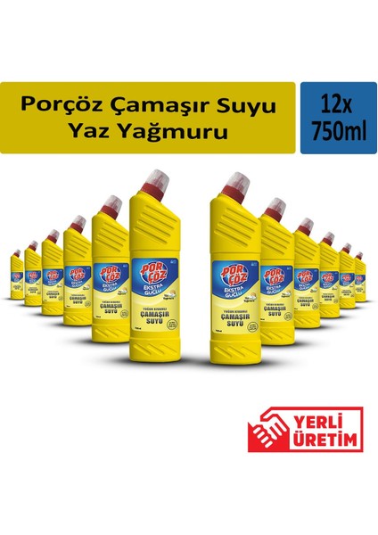 Çamaşır Suyu Yaz Yağmuru 750 ml x 12 Adet