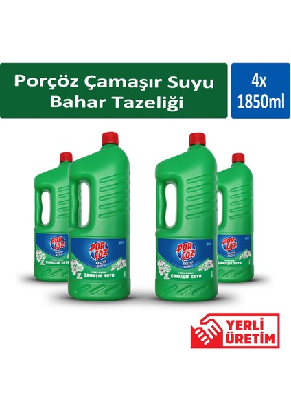 Çamaşır Suyu Bahar Tazeliği 1850 ml x 4 Adet