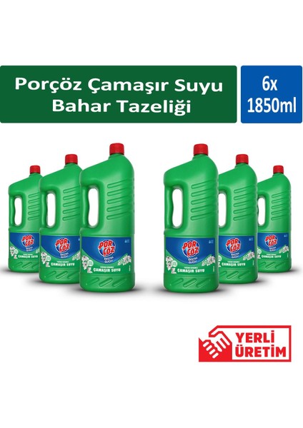 Çamaşır Suyu Bahar Tazeliği 1850 ml x 6 Adet