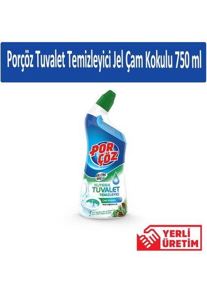 Tuvalet Temizleyici Jel Çam Kokulu 750 ml x 4 Adet