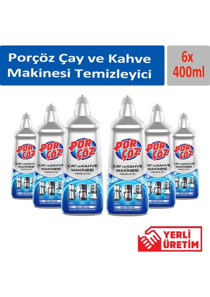 Çay ve Kahve Makinesi Temizleyici 400 ml x 6 Adet