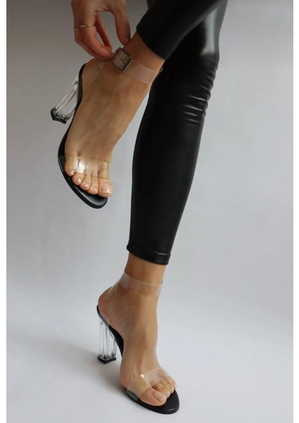 Şeffaf Sandalet 9Cm Şeffaf Topuklu Kadın Ayakkabı fiyatları