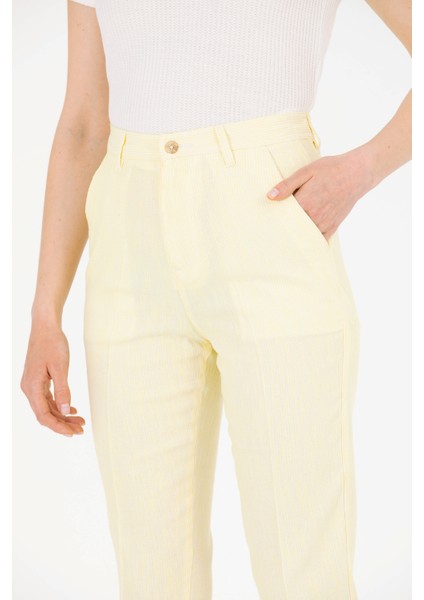 U.S. Polo Assn. Kadın Citron Pantolon (Kanvas-Chino) 50263202-VR168