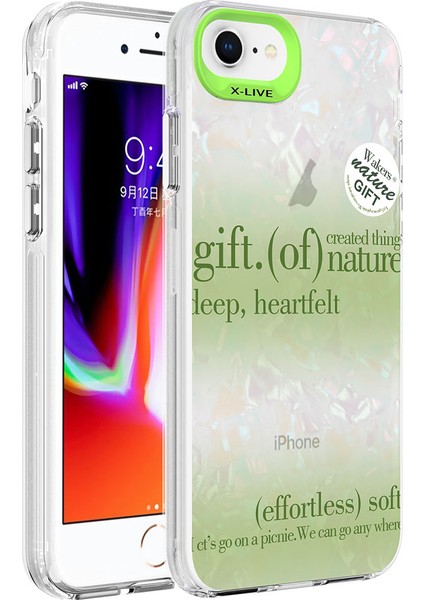 Apple iPhone Uyumlu 8 Kılıf Mermer Desenli Zore Marbello Kapak