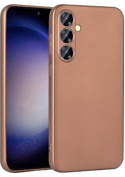 Samsung Galaxy Uyumlu S23 Fe Kılıf Zore Premier Silikon Kapak-Rose Gold