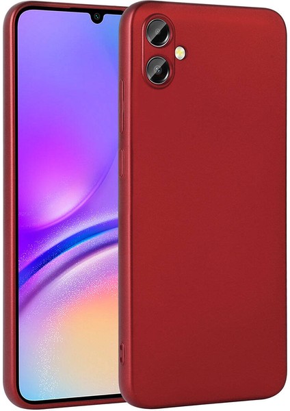 Samsung Galaxy Uyumlu A05 Kılıf Zore Premier Silikon Kapak-Kırmızı