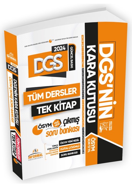 DGS’nin Kara Kutusu Tüm Dersler Tek Kitap Dijital Çözümlü Sor Bankası