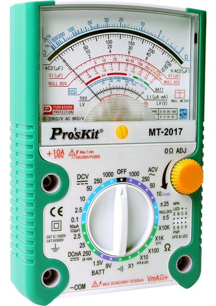 Proskit MT-2017 Analog Multimetre Analog Ölçü Aleti