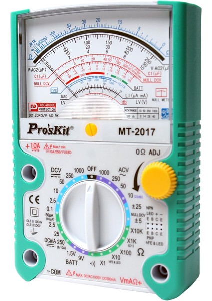 Proskit MT-2017 Analog Multimetre Analog Ölçü Aleti