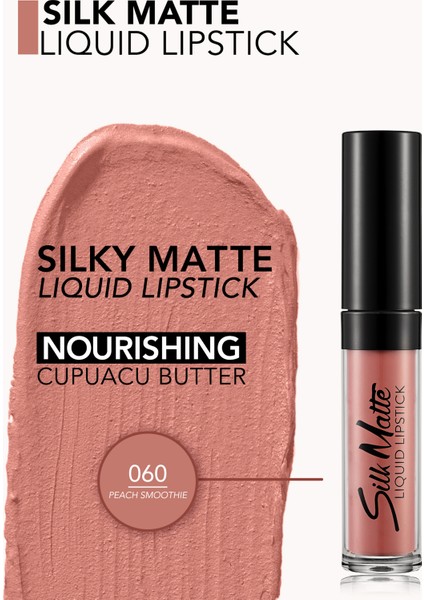 Silk Matte Yüksek Pigmentli & Mat Bitişli Nemlendirici Likit Ruj