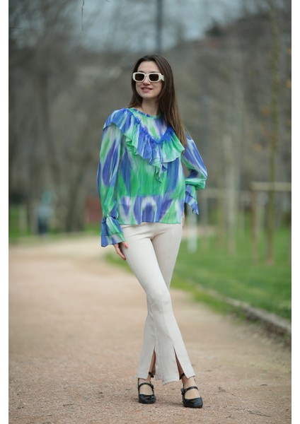 Yırtmaçlı Ispanyol Paça Pantolon fiyatları