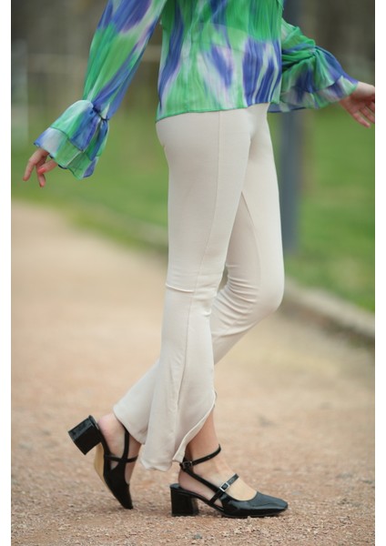 Yırtmaçlı Ispanyol Paça Pantolon fırsatları