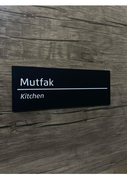 Yön Reklam Soft Serisi Pleksi Mutfak Kapı İsimliği