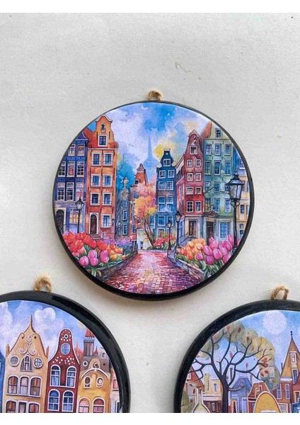 Amsterdam Temalı 3 Lü Duvar Süsü fırsatları