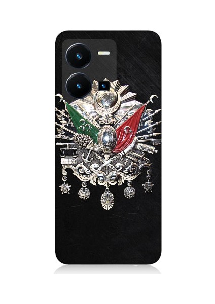 Vivo Y35 Uyumlu Osmanlı Tuğrası ve Arması Desenli Silikon Kılıf