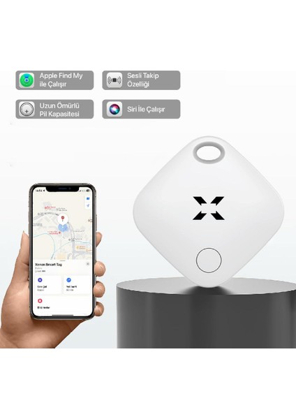 Smart Tag Akıllı Takip Cihazı 3 Adet (Apple Lisanslı)