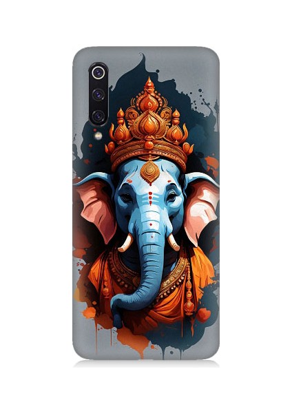 Xiaomi Mi 9 Uyumlu Ganesha Ganeşa Desenli Silikon Kılıf