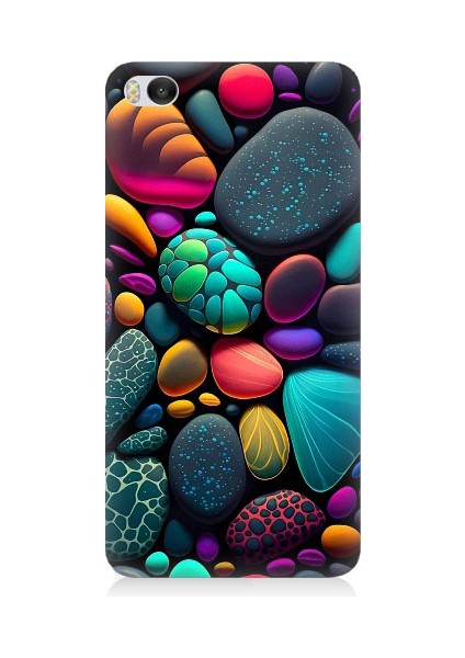 Xiaomi Mi 5s Uyumlu Artx Kırmızı Doğa Taşlar Desenli Silikon Kılıf